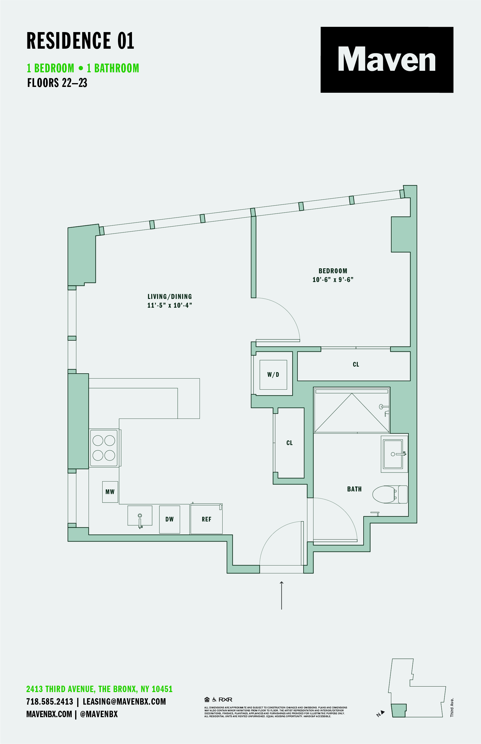 Floorplan image of apartment 2301